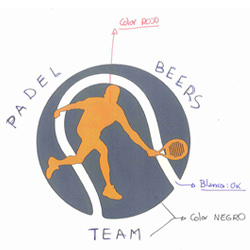Logo Padel Beer Team Logo Padel Beer Team