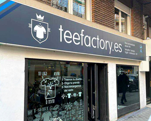 Showroom Teefactory en Madrid